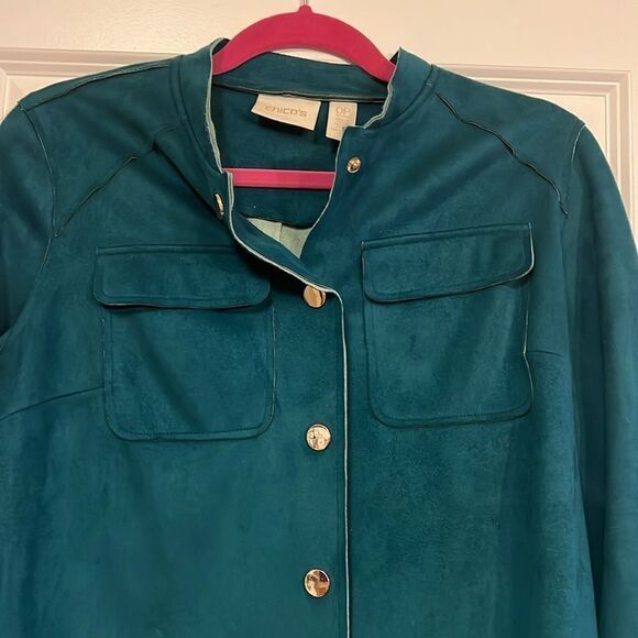 Chico’s Double Face Suede Jacket - Picture 6 of 10